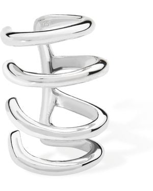 Lucy Quartermaine Solid Sterling Waterfall High Ear Cuff - White
