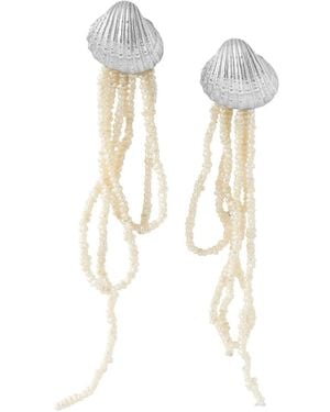 Saras Fine Jewellery Celeste Drop - White