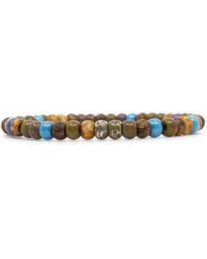 Shar Oke Czech Picasso Beaded Bracelet - Multicolour