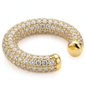 Jaredjamin Elara Cz Plated Ear Cuff - Metallic