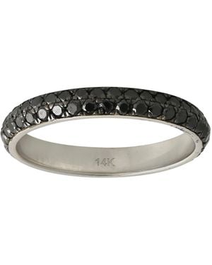 Artisan Diamond Pavé Band Ring - Green