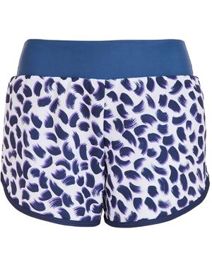 Perky Peach Cheetah Running Shorts - Blue