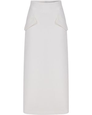 NAZLI CEREN Aveline Skirt - White
