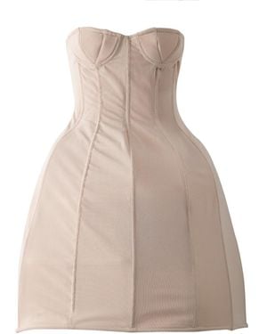 Paloma Lira Neutrals Nude Skeleton Dress - Natural