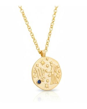 LÁTELITA London Zodiac Birthstone Talisman Necklace Virgo - Metallic