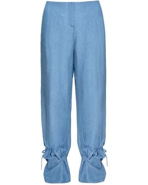 Audrey Vallens Denim Affair Tencel Trousers - Blue