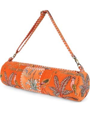 Conscious Yoga Collective The Jungle Velvet Yoga Bag - Orange