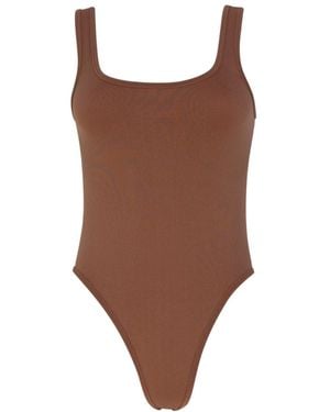 Circular Path Amanda Tank Bodysuit - Brown