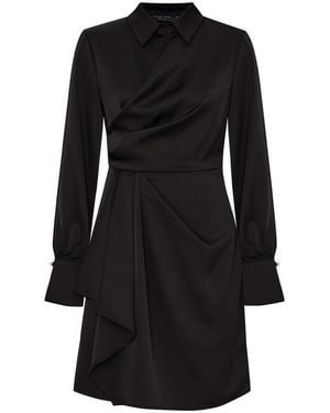Exquise Regular Wrap Mini Ariadne Dress - Black
