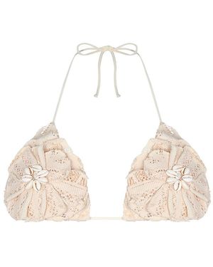 Aguaclara Neutrals La Perle Triangle Top - Yellow