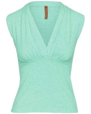 Conquista Deep V-Neck Sleeveless Top - Green