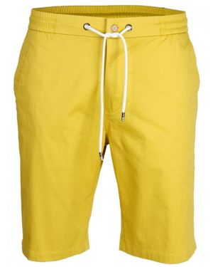 DAVID WEJ Plain Drawstring Shorts – - Yellow