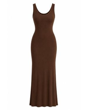 Maison De Gala Aria Mocha Dress - Brown