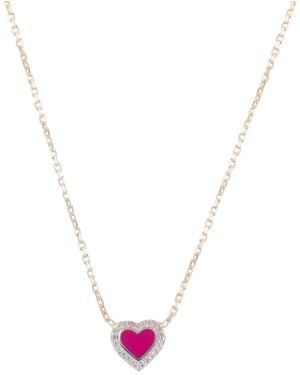 SHYMI Enamel & Pave Mini Heart - Metallic