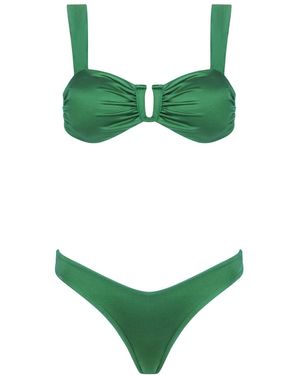 Acuarela Brand Royale U Brazilian Bikini Set – - Green