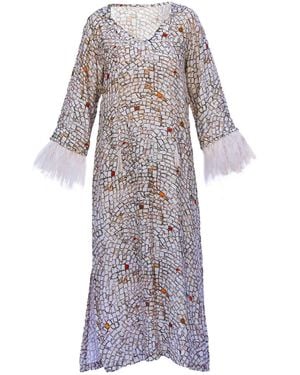 Tiger and the Monkey Neutrals / / The Milena Kaftan Dress - Purple