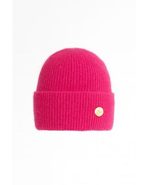 Hortons England Mohair Hot Beanie - Pink