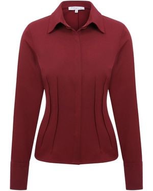 Maan Istanbul Concealed Button Up Shirt - Red