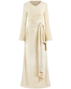 Rayan The Tie Dress - Natural