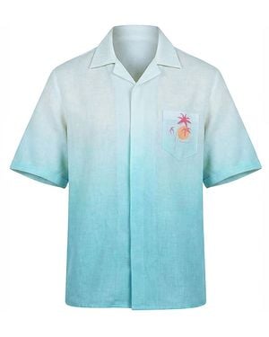LOVEIST STORE Larc Short Sleeve Shirt - Blue
