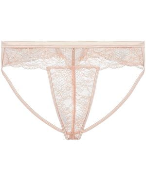 Journelle Neutrals Sapna Jock Strap Thong Blush - White