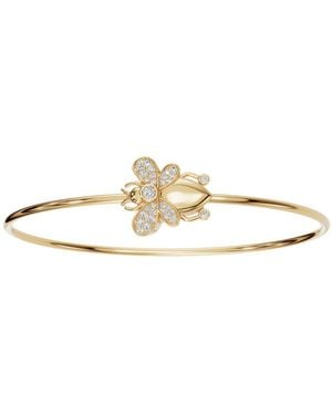 Aya Fine Jewelry Rose Eighteen Kt Luxury Honeybee Diamond Bracelet - Metallic