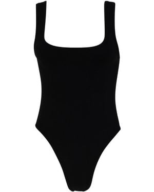Circular Path Amanda Tank Bodysuit - Black