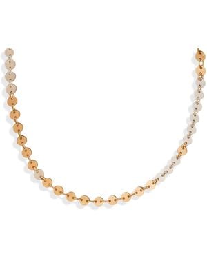 Kate Koel Two Tone Confetti Shimmer Necklace Filled And Sterling Layering Chain - Metallic