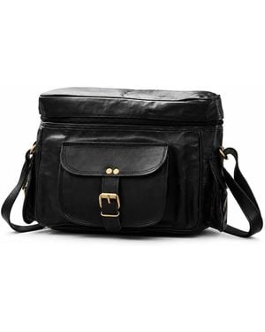 VIDA VIDA Leather Camera Bag - Black