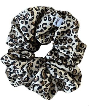 Sylk Maxi Silk Scrunchie - Black