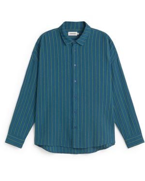 Thinking Mu Haru Oversize Windsor Shirt - Blue