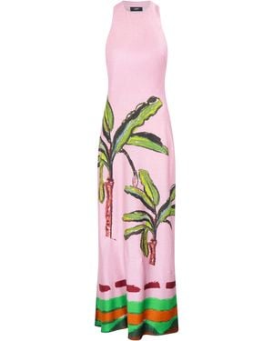 Jessica Russell Flint Draped Back Maxi Gown - White