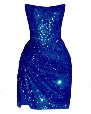 Angelika Jozefczyk Stella Mini Party Dress - Blue