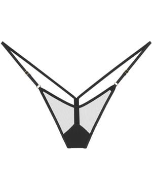 Perilla Lingerie Hailey Thong - Metallic