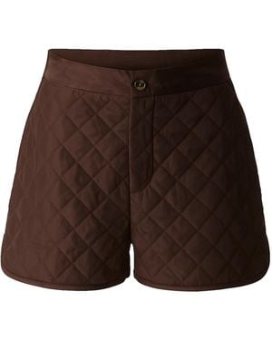 Ats the Label Xean Quilted Shorts - Brown