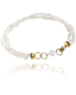 LINYA JEWELLERY Bera Ocean Pearl Necklace - Metallic