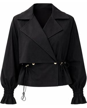 Exquise Yareli Collar Jacket – - Black