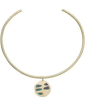 Zeworks Yin Lapis & Malachite Choker - Metallic