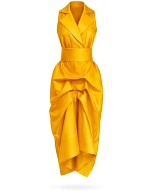 Lumina Eligma The Tuxedo Dress - Yellow