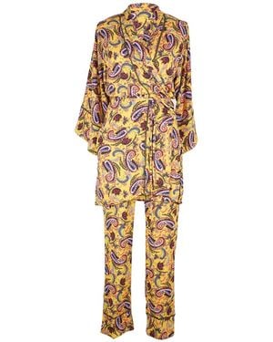 Jennafer Grace Mustard Paisley Paglamas - Multicolor