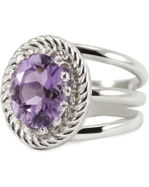 Vintouch Italy Luccichio Amethyst Ring - Multicolour