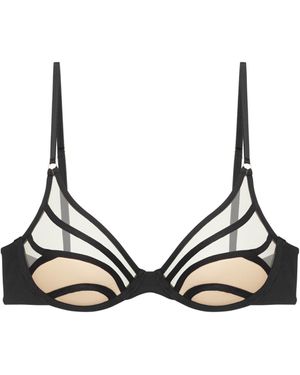 GOD SAVES QUEENS Lana Push Up Bra - Black