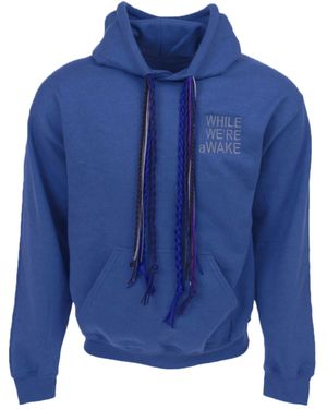 While We're Awake Multi String Dark Hoodie - Blue