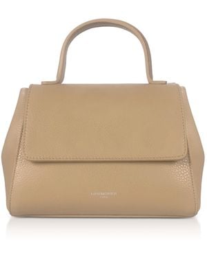 Le Parmentier Neutrals Ladyfinger Top Handle Ladybag W/Strap - Natural