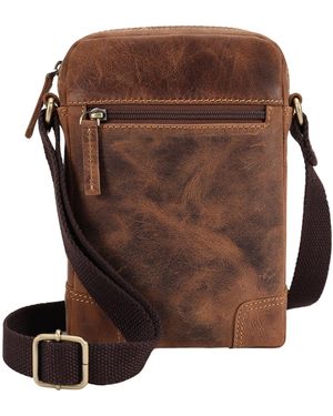 Lloyd Baker Bally Distressed Leather Crossbody - Brown