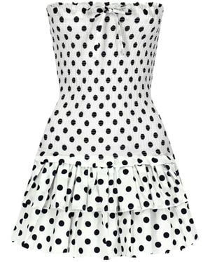 Alive New York City Polka Dot Darling Mini Dress - Black