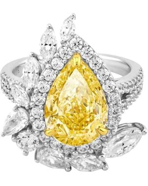 Arte Madrid Casa Real Imperial Statement Ring - White