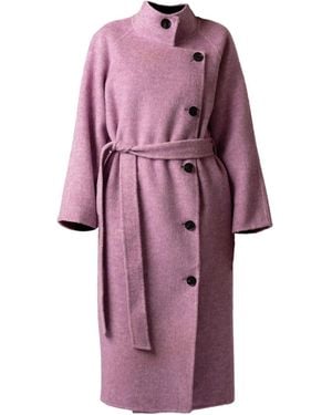 Maui X Lolita Carrie Rose Wool Cashmere Coat - Purple