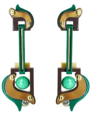 Gissa Bicalho Earring Pendant Petals - White