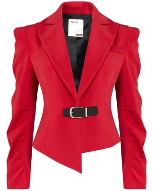 Pcfg Your Itch Fitted Blazer Jacket - Red